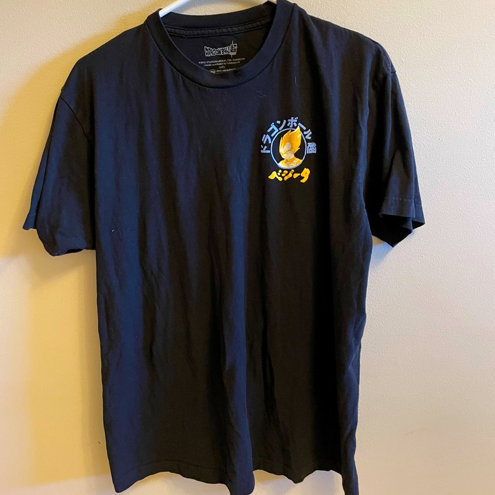 Dragonball Z Vegeta eating noodles t-shirt.